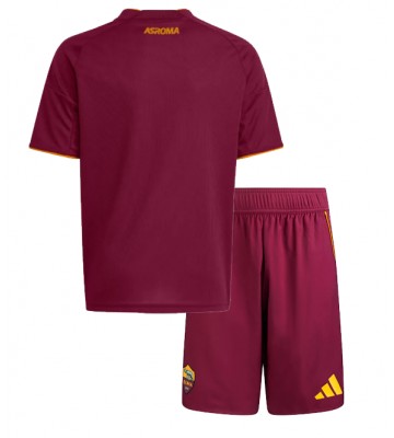 AS Roma Hjemmebanetrøje Børn 2025-26 Kortærmet (+ Korte bukser)